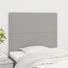 VidaXL Headboards 2 Pcs Light Grey 90x5x78-88 Cm Fabric3116174