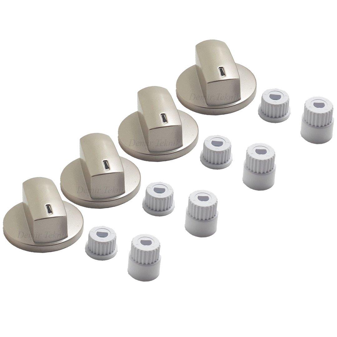 

Vstel Compatible 4 Pieces Countertop Built-in Hob Knob Copper Color