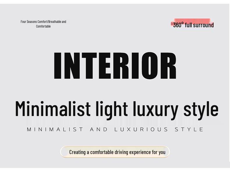Universal Full-Surround Leather Car Seat Covers - Breathable, Wear-Resistant, Dirt-Resistant, Four-Season, for Five Seats.