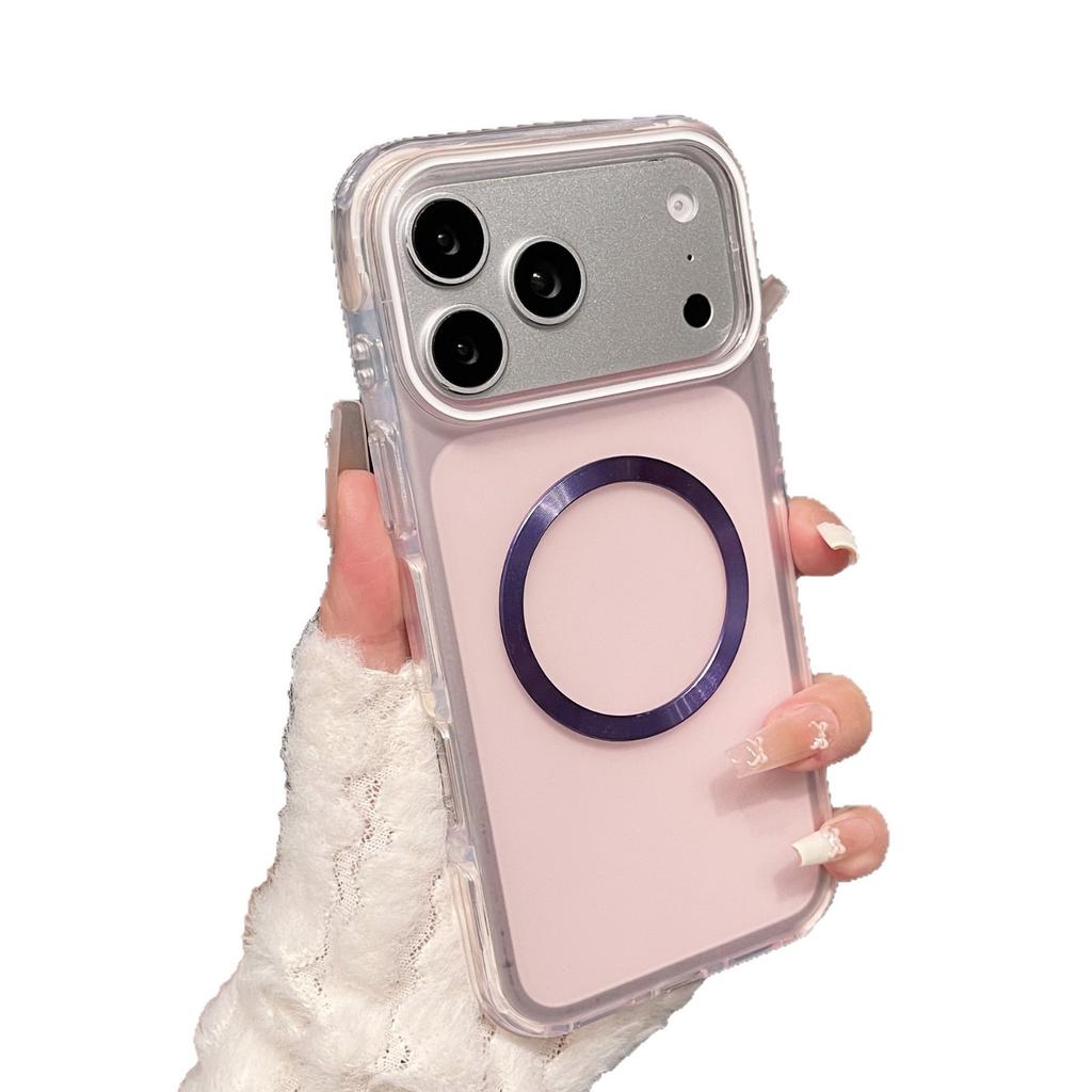Magnetic attraction is suitable for Apple 11air mobile phone case iphone11Promax charging 11plus contrasting color wireless charging