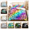 Illustration Dinosaur Animal Series Colorful 3D Quilt Set Three-Piece Digital Kit