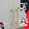 KOTARBAU® Kitchen Furniture Handle Classic Modern Oblong Long Matte Gold 126 MM Spacing 96 MM Set of 10