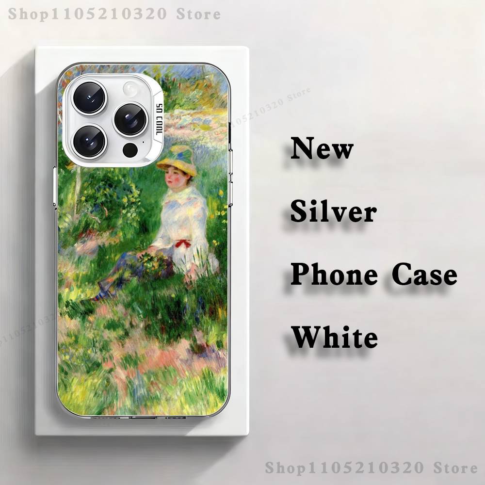 Pierre A-Auguste R-Renoir Phone Case For iPhone 17,16,15,14,13,12,11,Pro,Max,Plus,Mini,XS,SE Anti Fall White Matte Hard Bumper