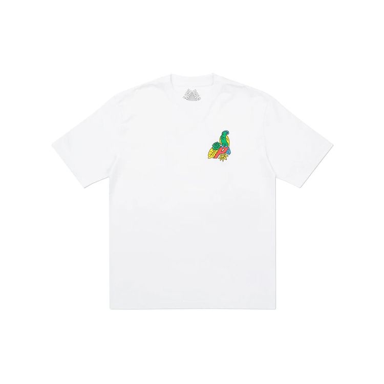 Palace Parrot Palace-3 T-Shirt White Unisex Tops P19TS209