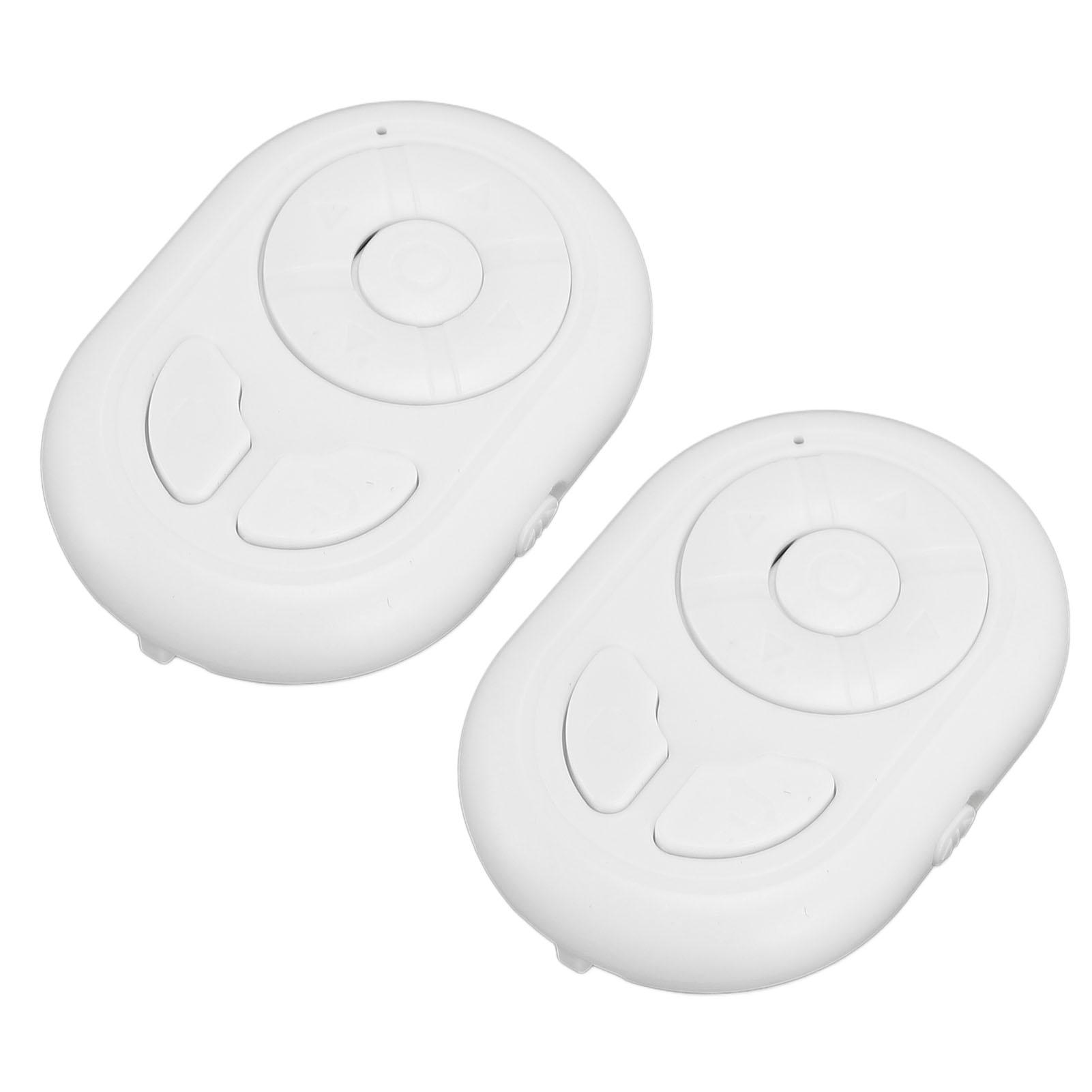 

2шт пульт дистанционного управления переворачиватель страниц BT5.3 прокрутка пульт дистанционного управления беспроводной камерой видео пульт дистанционного управления затвором белый