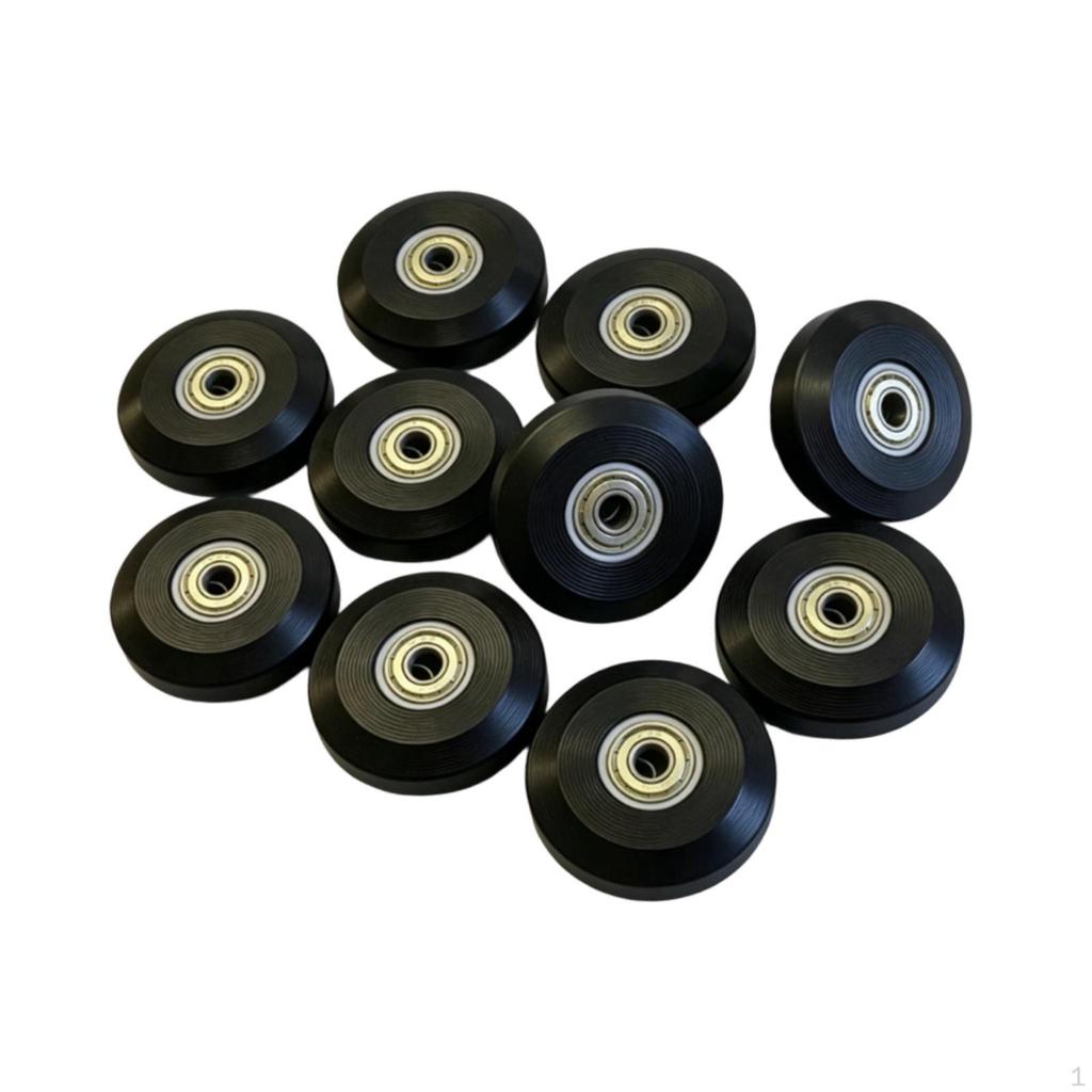 4 Pieces Pilates Reformer Wheels Bearings Direct Pu Construction Quiet Suitable for Exercise Gym