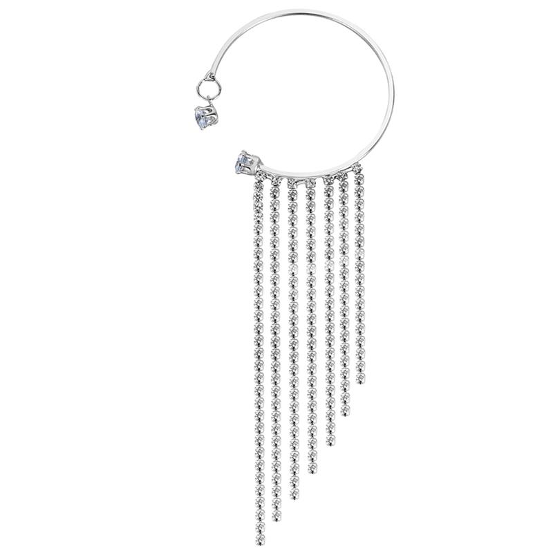 Flash Tassel Fashion Temperament Nightclub Earrings Jewelry Charm Party Elegant Earrings