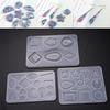 Silicone Acrylic Earring Necklace Pendant Mold Resin Casting Mold Jewelry Making