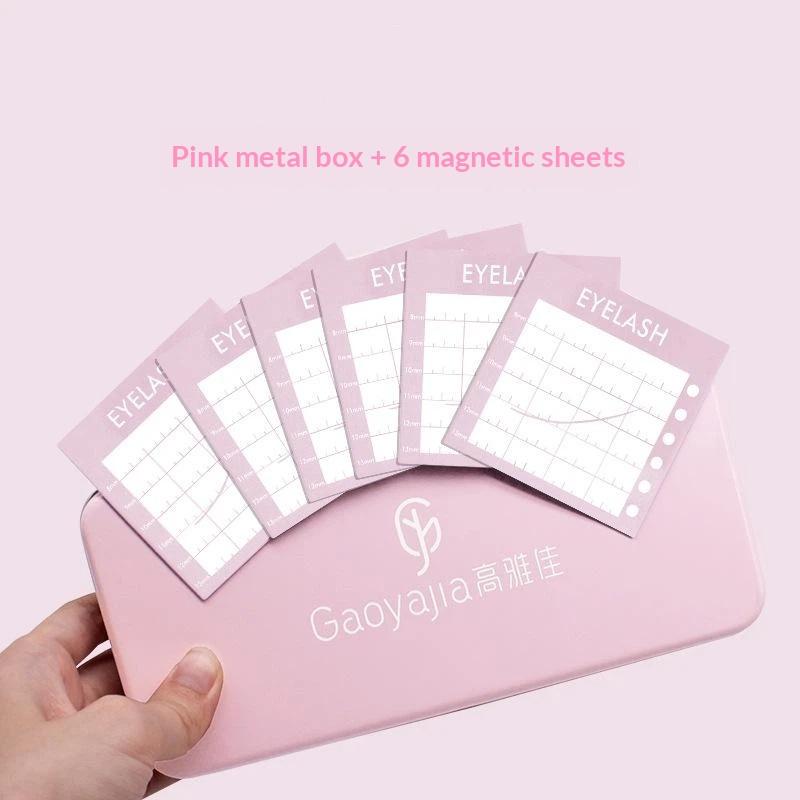 1 Set Storage Box Eyelash Grafting Table Display Box Pallet For Individual Suspended Magnetic Sheets Eyelash Protection Box
