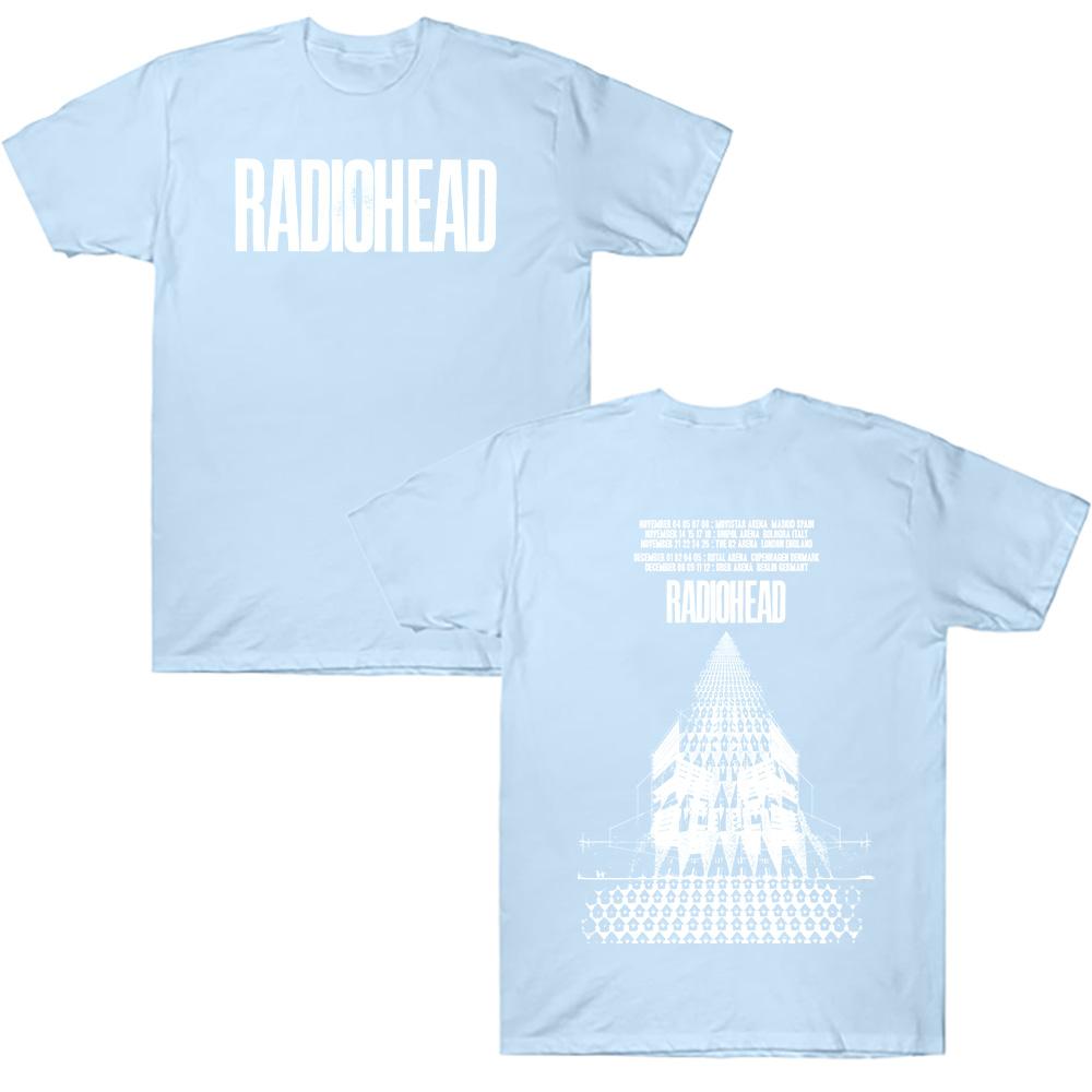 Radiohead Return To The Road European Tour T Shirts Fashion Cotton T-shirt Summer New Harajuku Men Women Streetwear Punk Trendy Top
