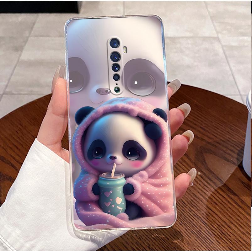 For Oppo Reno 2 CPH1907 2F CPH1989 2Z CPH1945 Phone Case Luxury Cute Love Heart Rabbit Funny Clear TPU Cover Oppo Reno2 F Z Case