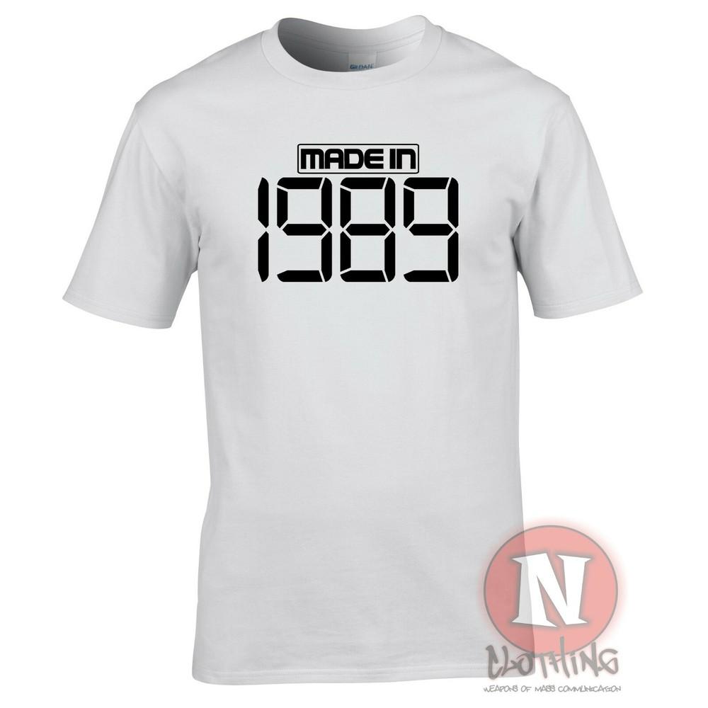 Made In 1989 TShirt Birthday Party Celebration Fancy Dress Teeshirt