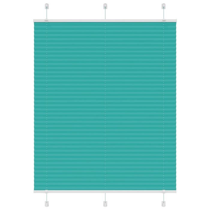 VidaXL Store plissé vert pétrole 110x150cm largeur du tissu 109,4cm, store plissé de fenêtre, store accordéon, store plissé 4015400