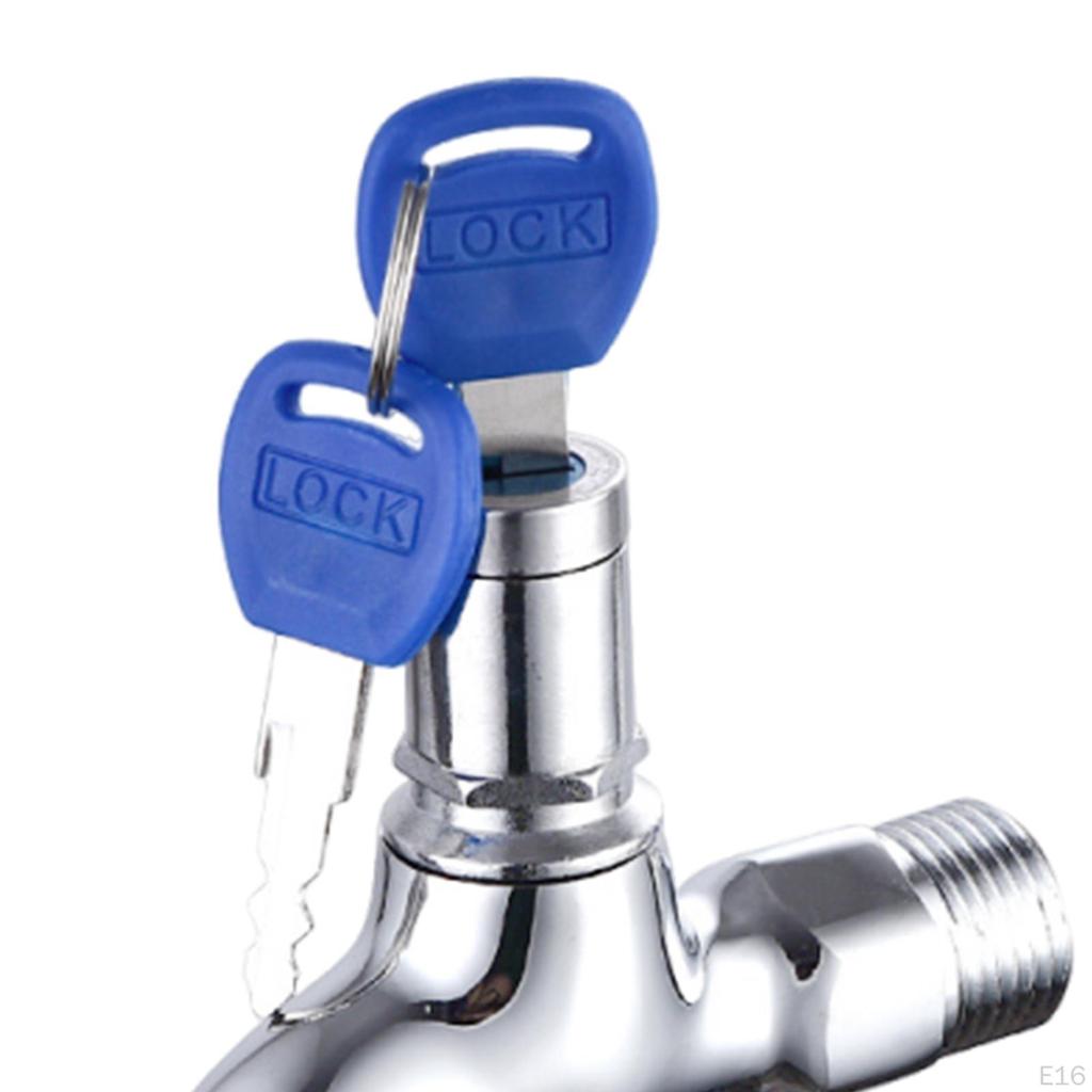 Garden Tap Lockable Faucet with Key, , Replacement, Water Outdoor for Workshop, Public