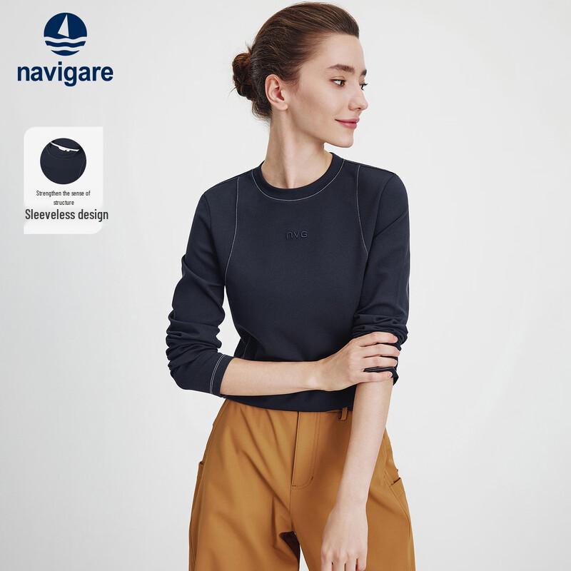 Navigare Women s Long Sleeve Round Neck T-shirt M