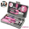 23 Piece Set of Household Combination Tools, Manual Toolbox with Plastic Toolbox Storage Box, Including Screwdriver, Tape Measur