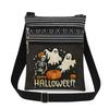 1 Stück Halloween-Print-Tragetaschen Damen Schulter-Handtaschen Postboten-Tasche 6954 CLE