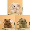 Cute Plush Bear Keychain With Scented Bean Bag Decor For Bags And Gifts