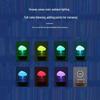 Mini Desktop Rain Sound Humidifier with Night Light and Colorful Gradient for Bedroom Atmosphere
