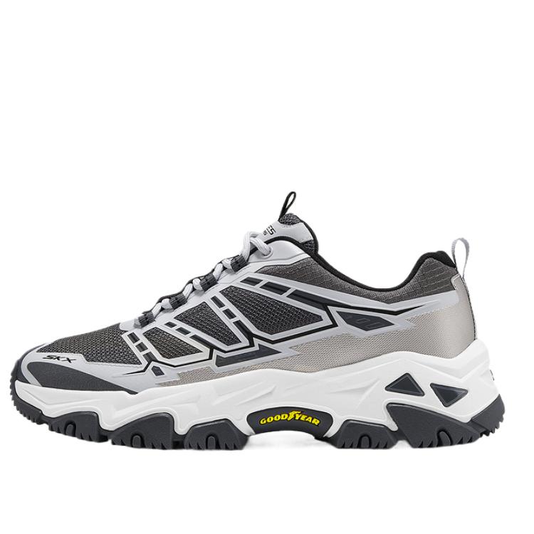 Skechers DLites Hiker Mesh Synthetic Leather Fashion Versatile Soft Comfortable Low Top Hiking Shoes Men sneaker 237718-CCMT 39.5