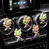 Lovely Tulip Car Perfume Clip Car Air Conditioning Vent Decoration Flower Freshener Cute Tulip Flower Design Non-toxic Fragrance