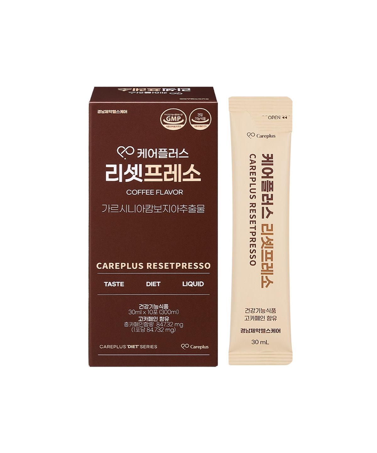 Care Plus Diet Resetpresso 1 Box (10 Packets) / Colombian Hand-Drip Coffee / Body Fat Reduction / Dietary Supplement
