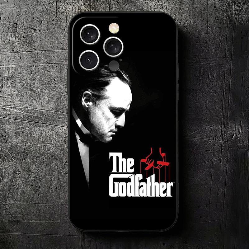 The Godfather TV Soft Phone Case for iPhone 16 16E 17 Air 15 Pro Max 14 Plus 13 Mini 11 12 7 Black Cover Back Shell