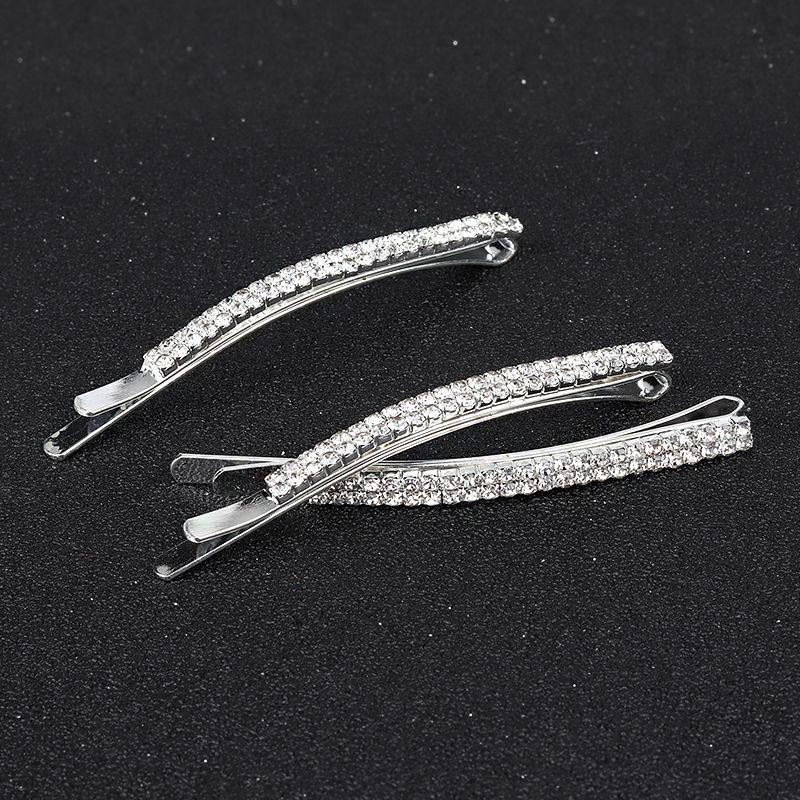 1/4Pcs Shiny Metal Hair Clips For Women Simple Gold Silver Color Hairpins Girls Hair Accessories Hairgrips
