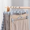 Mom's Joy No-Trace Multifunctional Pants & Skirt Hanger Clips - Anti-Crease, Household Drying Rack and Storage Solution.