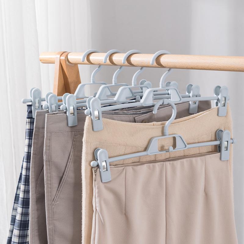 Mom's Joy No-Trace Multifunctional Pants & Skirt Hanger Clips - Anti-Crease, Household Drying Rack and Storage Solution.