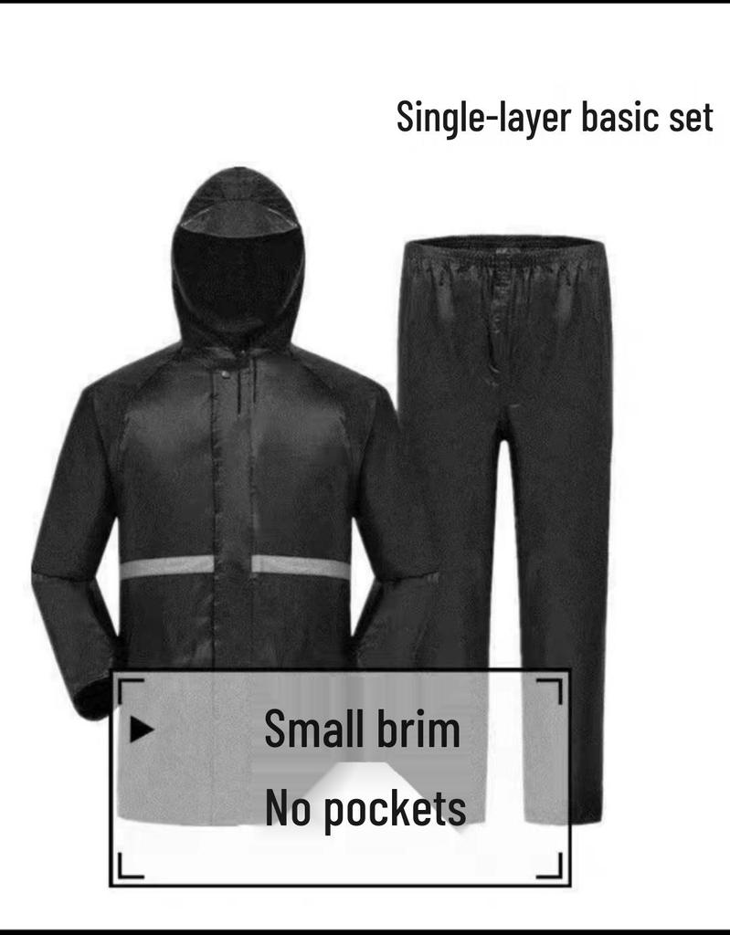 Heavy-Duty Full-Body Rainproof Raincoat & Pants Set for Construction, Riding, and Tea Picking