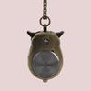 Nostalgic Antique Bronze Owl Pocket Watch with Fine Chain – Small Size (6104)