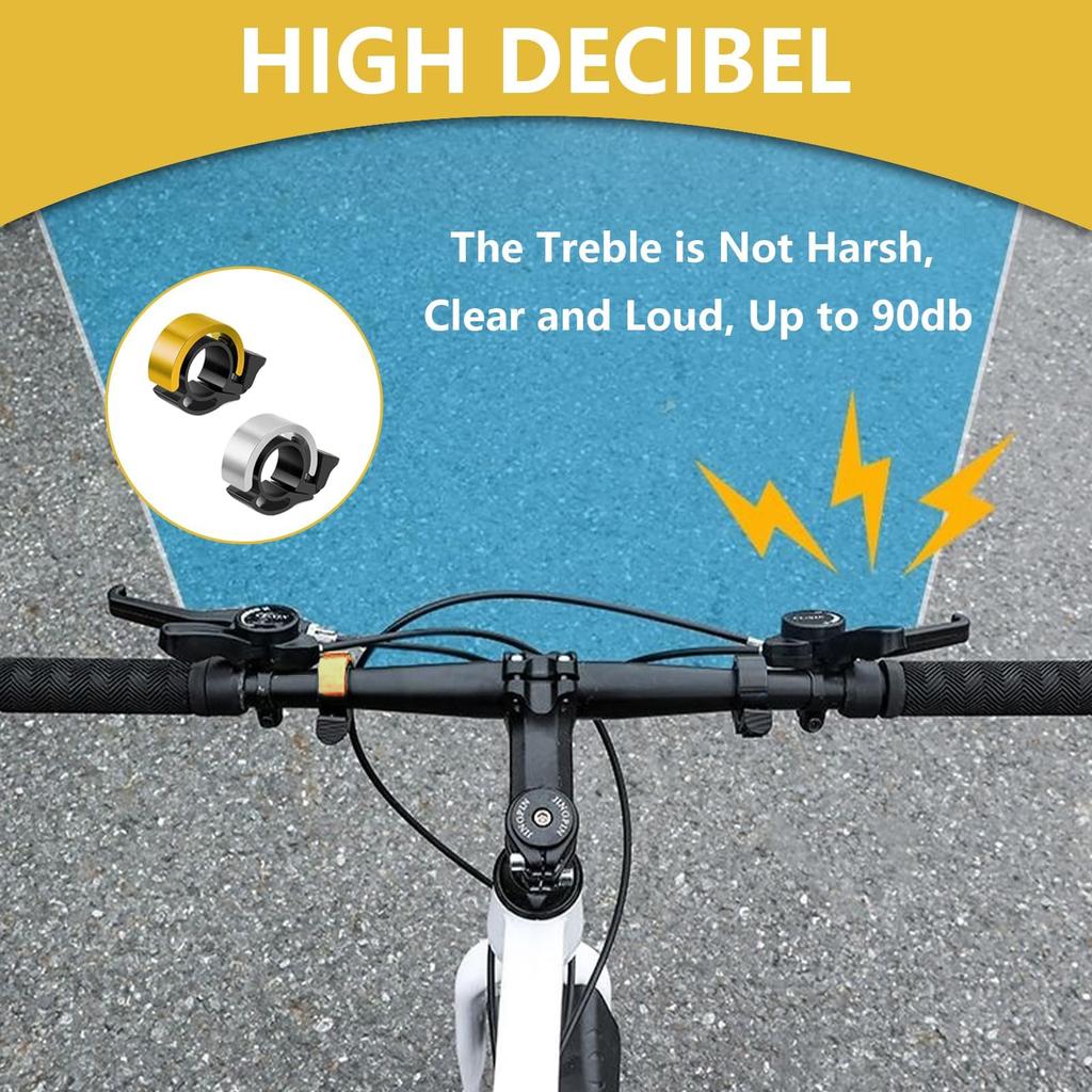 Bicycle Bell, Lightweight, Pipe Diameter 22mm, 1 piece, Aluminum Alloy,
