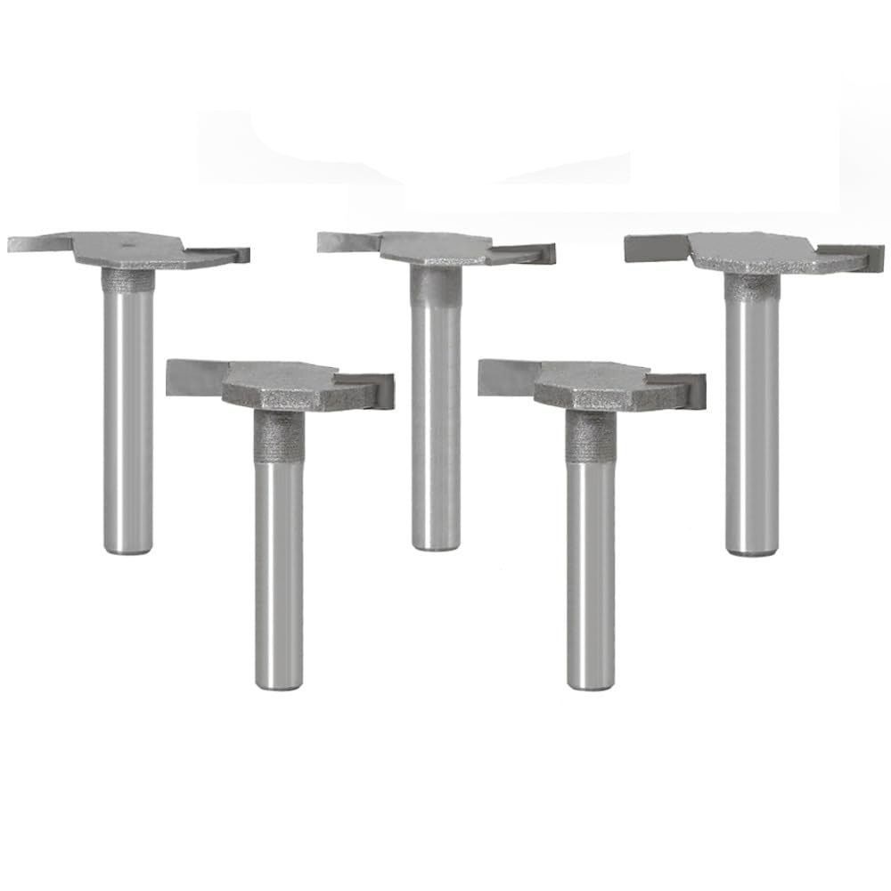

YG8 Alloy 1/4inch Handle T-shaped Slot Cutter 45 # Carbon Steel Notch Bits Worker
