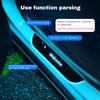 Customized Car Door Sill Light Threshold Lamp Logo Projector Lamp Power Moving LED Welcome Plate Pedal Light Protect Car Doors