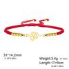 Lucktune Snake Charm Bracelet Stainless Steel Animal Shape Women's Hand Bracelet Adjustable Handmade Rope Jewelry Party Gift