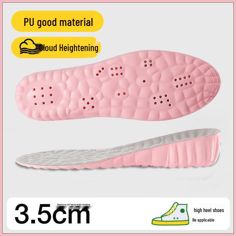 Men's Height Increasing Insole, Full EVA, Anti-Odor, Non-Collapsing, Ultra Soft Comfort, Discreet Lift Pad