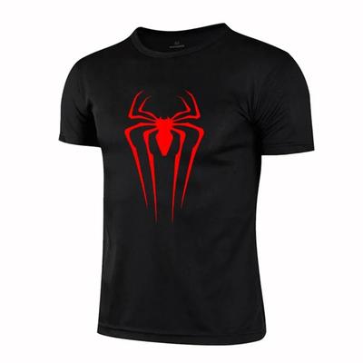 Summer Men'S Printed Round Neck Short-Sleeved T-Shirt Outdoor Running Breathable Quick-Drying Sports T-Shirt Casual Street Tops