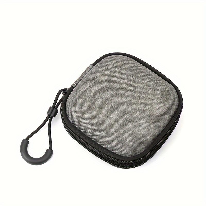 Mini Earphone Storage Bag Hard Shell Data Cable Organizer Box Portable Travel Gadgets Protective Cover Solid Color Large Capacity Case