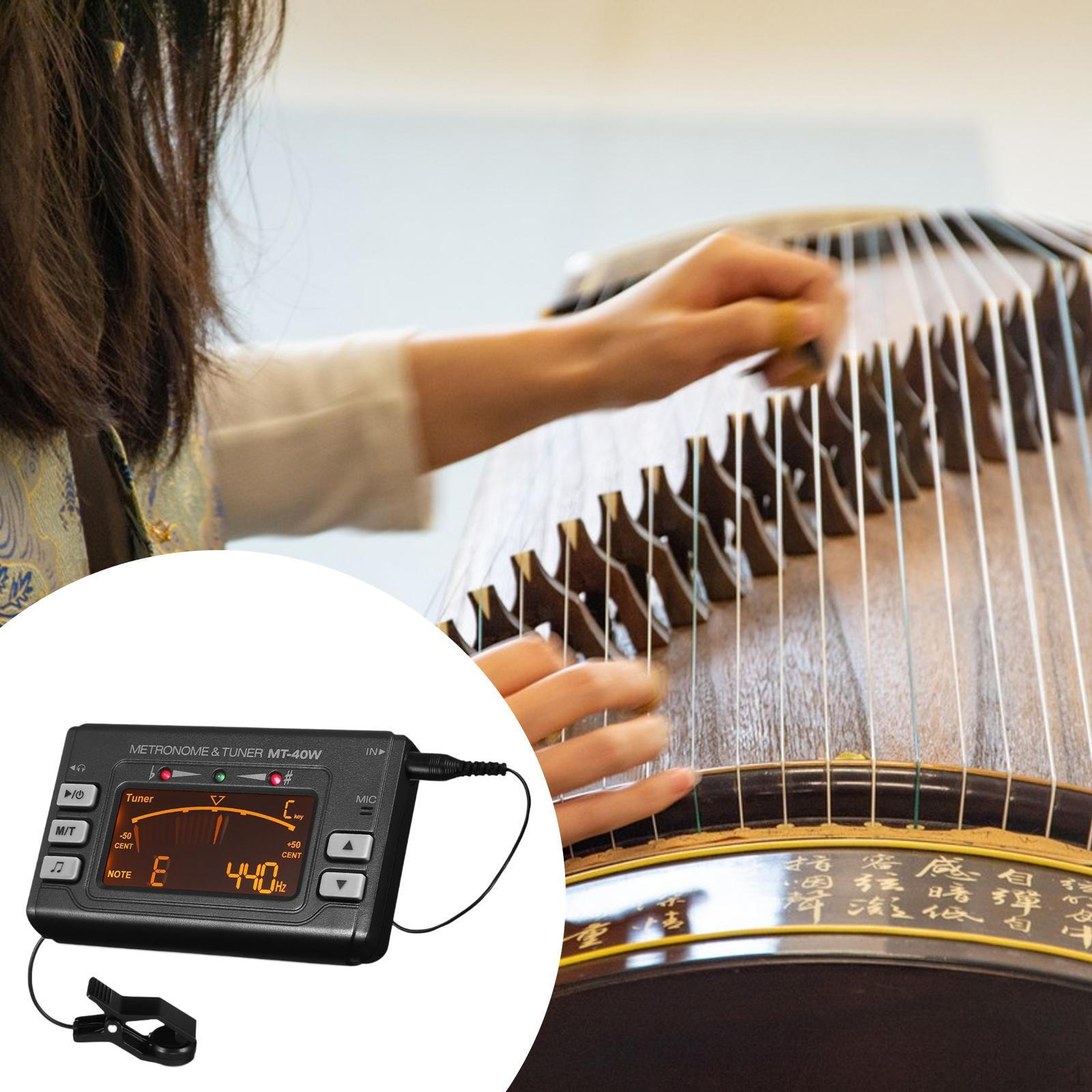 

Metronome Tuner Tone Generator Lightweight with Vocal Count Portable 3 in 1 Accurate for Flute