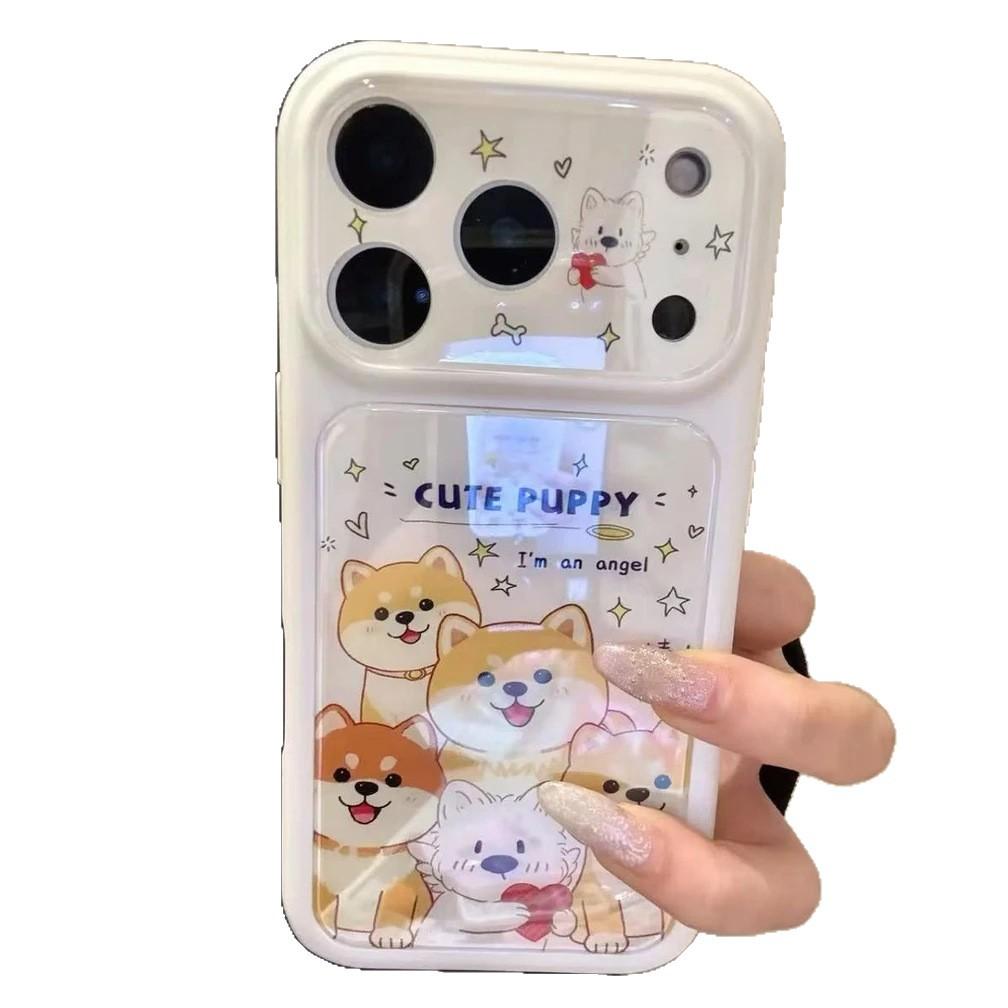 A group of love puppies 2-in-1 suitable for Apple 11/11 mobile phone case IP11 large window 11/11 cute 11 sets