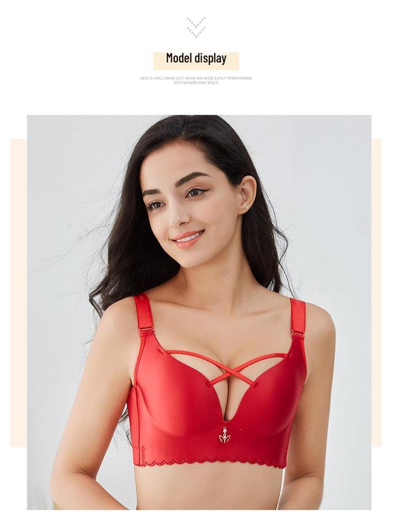 Sutiã de Suporte Costas Ajustável Sem Aro Plus Size para Mulheres