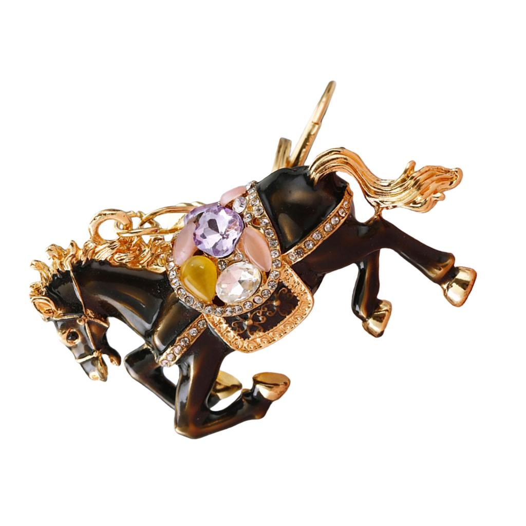 Fashionable Horse Year Keychain Creative Bag Ornament Chinese New Year Hanging Charm For Keys Wallets Phones