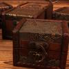Chinese Style Wood Storage Box Brown Ring Packing Vintage Mini Box Accessories Organizer Retro Jewelry Box Home Decoration