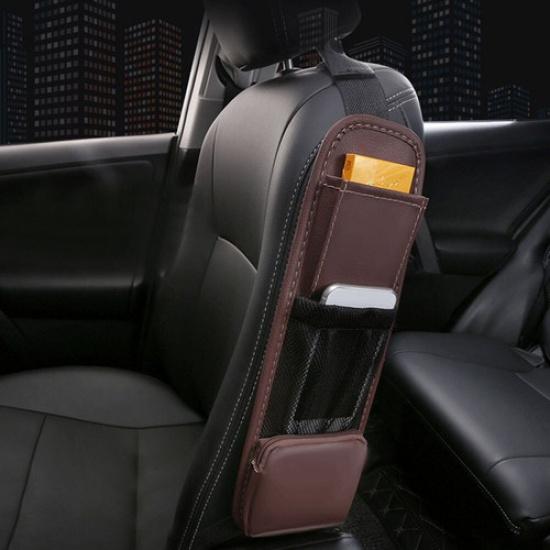 1x Auto Seat Side Bag Car Interior Accessories Mesh Storage Bag Holder Universal