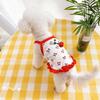 Dog Vest Cute Cherry Clothing for Small Dog Vest Summer Cooling Cat Vest Falbala Pet Clothes for Dog Breathable Soft Cat Clothes