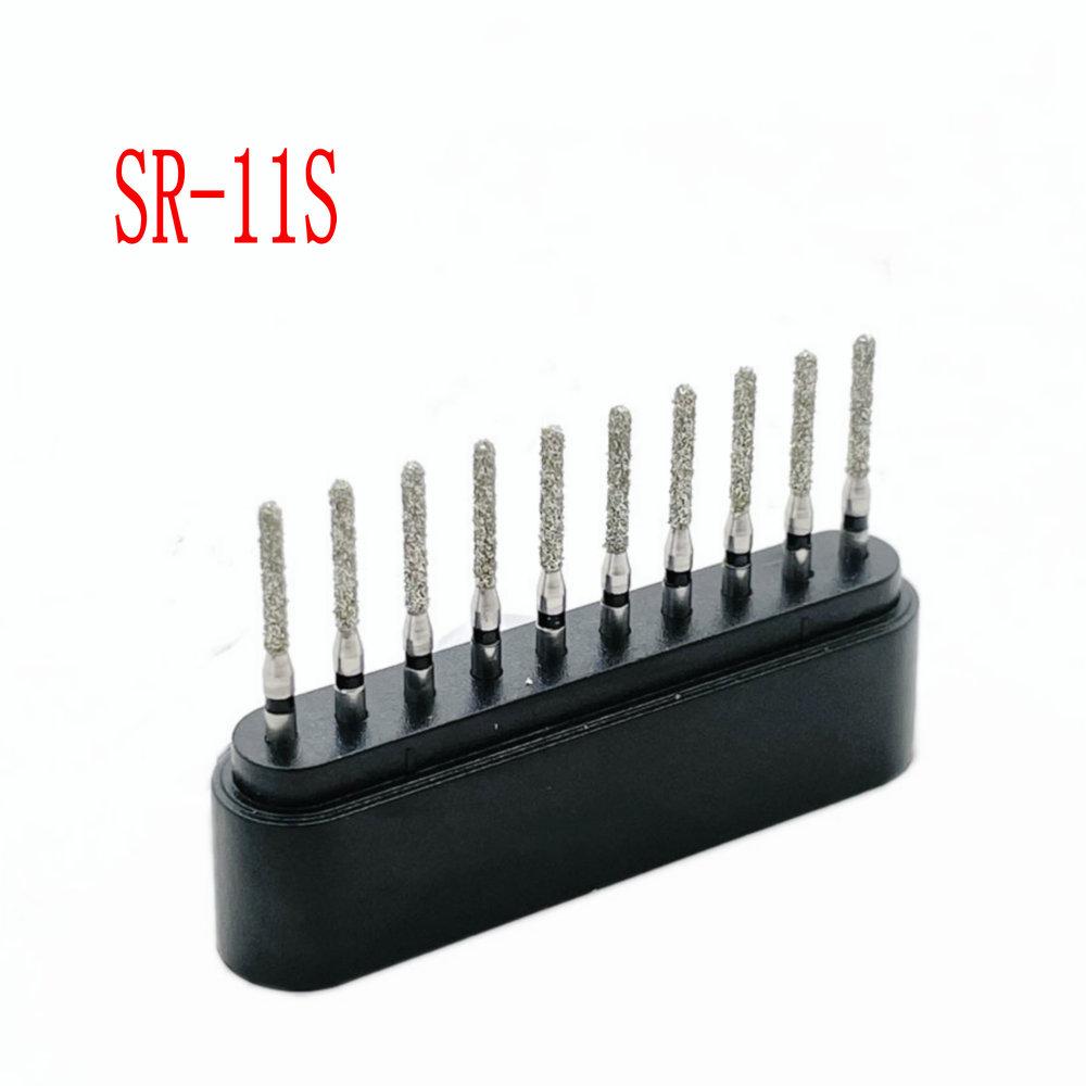10pcs/box Dental Diamond Burs Drill FG Diamond 1.6mm Shank for High Speed Handpiece Burs