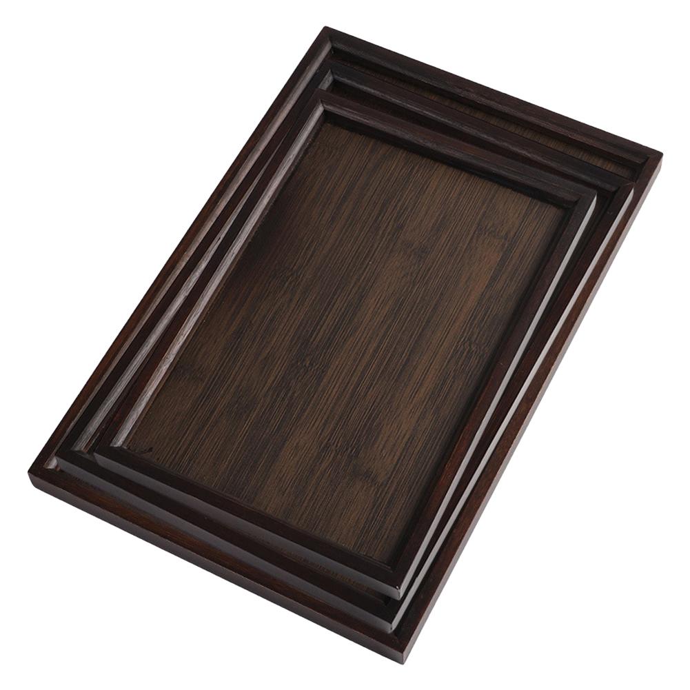 Wooden Serving Tray Square Serving Tray Kitchen Serving Tray For Dinners Party Tea Bar Serving Tray Resistant To Oil