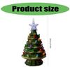 Small Christmas Tree with Ornament for Tabletop Display Ceramic Night Light Stylish Festival Home Decoration Supplies