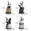 Handicraft Rustic Bakery Chef Resin Statue Simulated Kitchen Chef Figurine  Balcony Garden Supplies